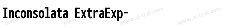 Inconsolata ExtraExp字体转换
